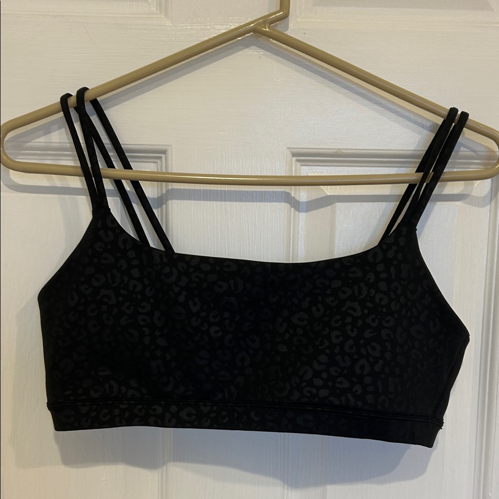 Gap Black Leopard Print Women's Bralette, medium